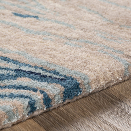 Surya Kavita Kvt-2308 Taupe, Ivory, Medium Gray, Navy Rugs.