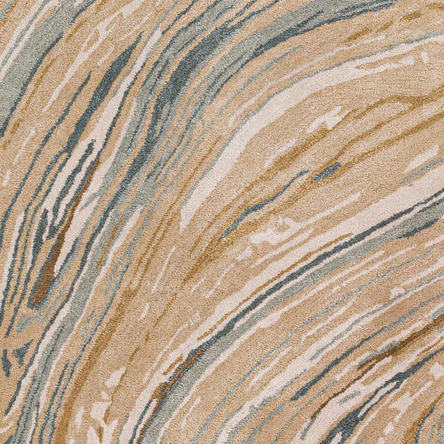 Surya Kavita Kvt-2309 Camel, Beige, Cream, Teal Rugs.