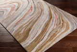 Surya Kavita Kvt-2310 Dark Brown, Camel, Medium Gray, Light Gray Rugs.