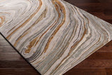 Surya Kavita Kvt-2311 Charcoal, Dark Brown, Burnt Orange, Medium Gray Rugs.
