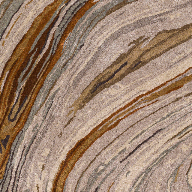 Surya Kavita Kvt-2311 Charcoal, Dark Brown, Burnt Orange, Medium Gray Rugs.