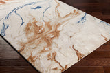 Surya Kavita Kvt-2312 Dark Brown, Camel, Tan, Navy Rugs.