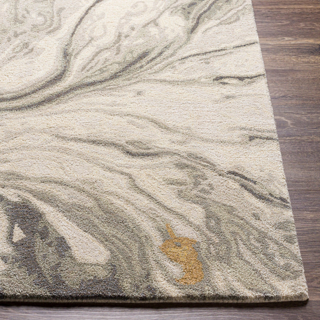 Surya Kavita Kvt-2314 Camel, Charcoal, Medium Gray, Light Gray Rugs.