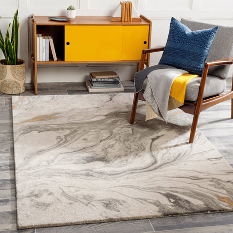 Surya Kavita Kvt-2314 Camel, Charcoal, Medium Gray, Light Gray Rugs.