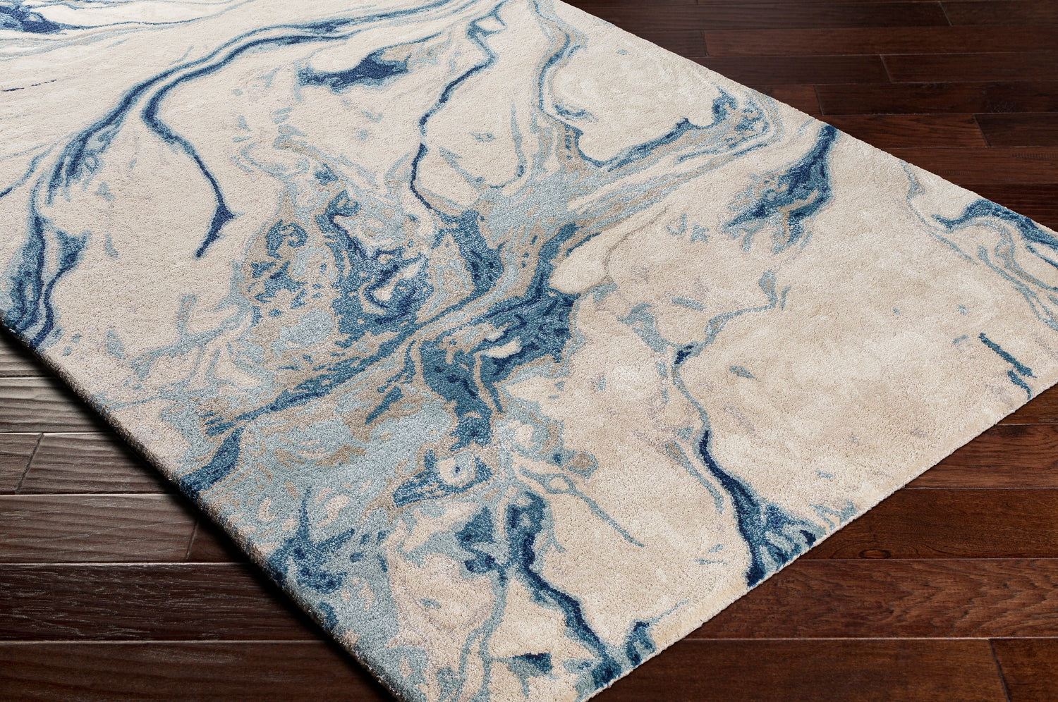 Surya Kavita Kvt-2315 Navy, Denim, Medium Gray, Taupe Rugs.