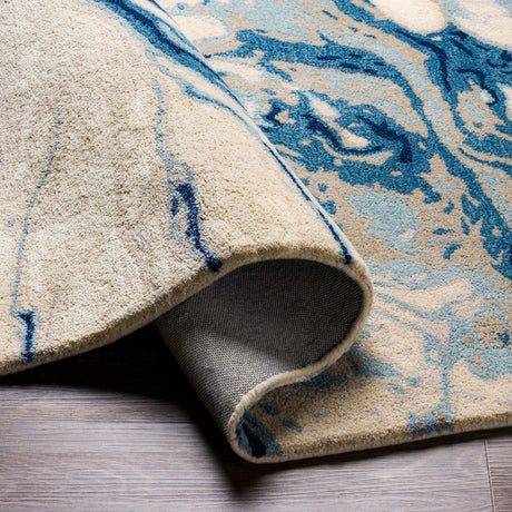 Surya Kavita Kvt-2315 Navy, Denim, Medium Gray, Taupe Rugs.
