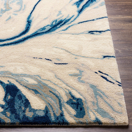 Surya Kavita Kvt-2315 Navy, Denim, Medium Gray, Taupe Rugs.