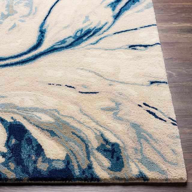 Surya Kavita Kvt-2315 Navy, Denim, Medium Gray, Taupe Rugs.