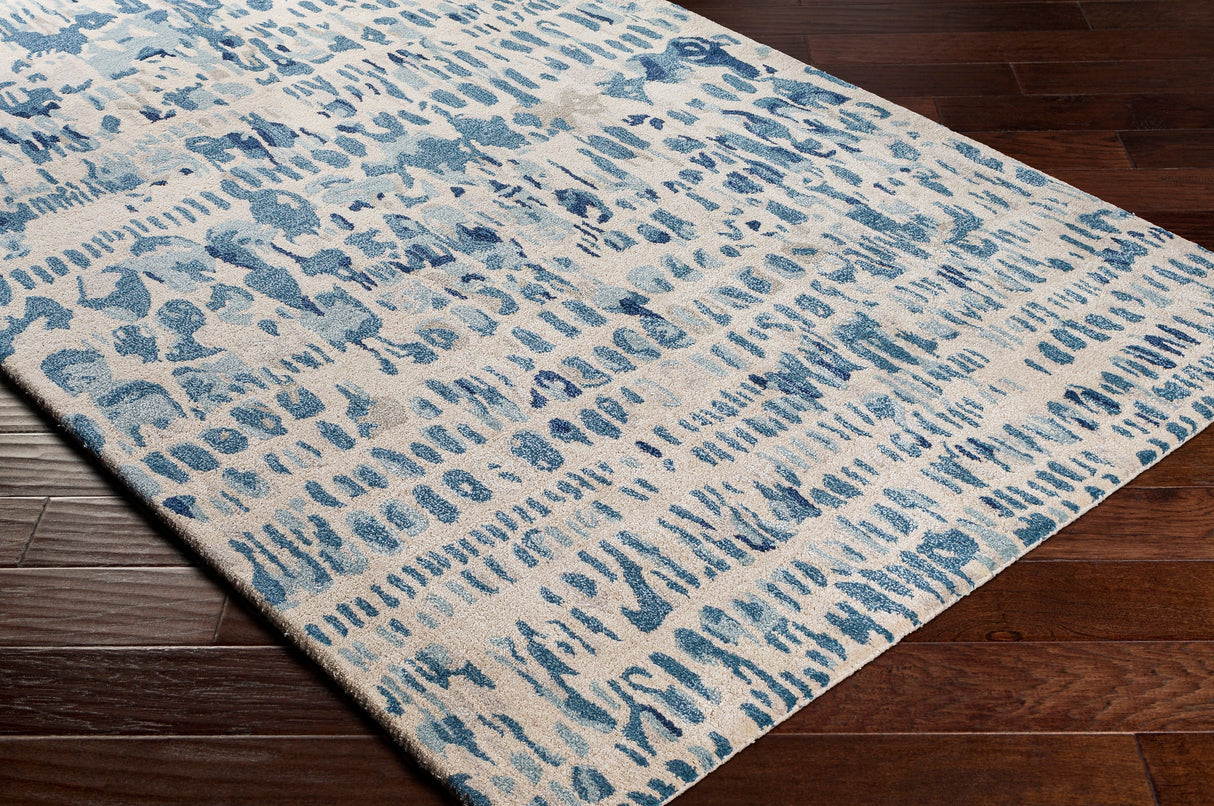 Surya Kavita Kvt-2316 Navy, Denim, Medium Gray, Light Gray Rugs.
