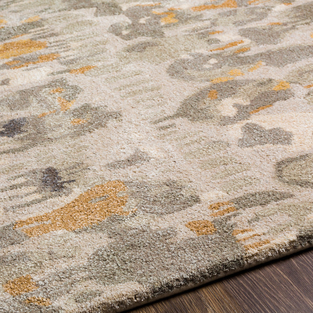 Surya Kavita Kvt-2317 Medium Gray, Charcoal, Light Gray, Camel Rugs.