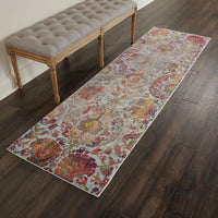 Nourison Ankara Global Anr06 Ivory / Orange Area Rug