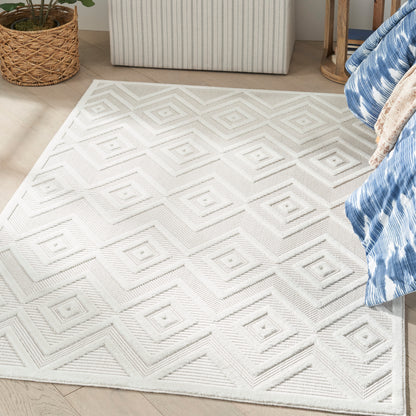 Nourison Versatile Nrv01 Ivory/White Area Rug