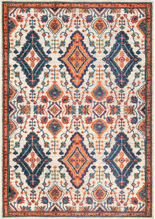 Nuloom Diamond Elayne Ndi2246C Orange Area Rug