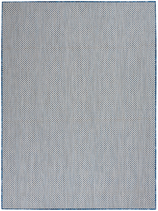 Nourison Courtyard Cou01 Ivory Blue Area Rug