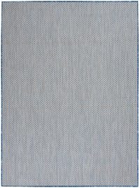 Nourison Courtyard Cou01 Ivory Blue Area Rug