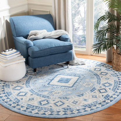 Safavieh Kazak Kzk119D Blue / Creme Area Rug