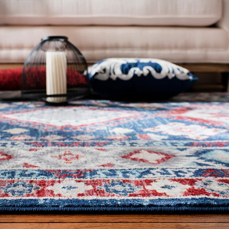 Safavieh Kazak Kzk119R Navy / Red Rugs.