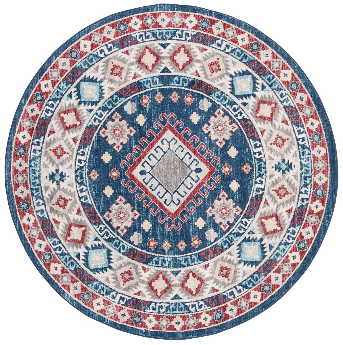 Safavieh Kazak Kzk119R Navy / Red Area Rug