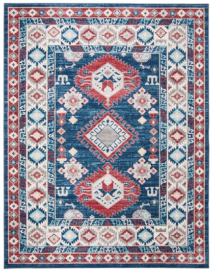 Safavieh Kazak Kzk119R Navy / Red Area Rug