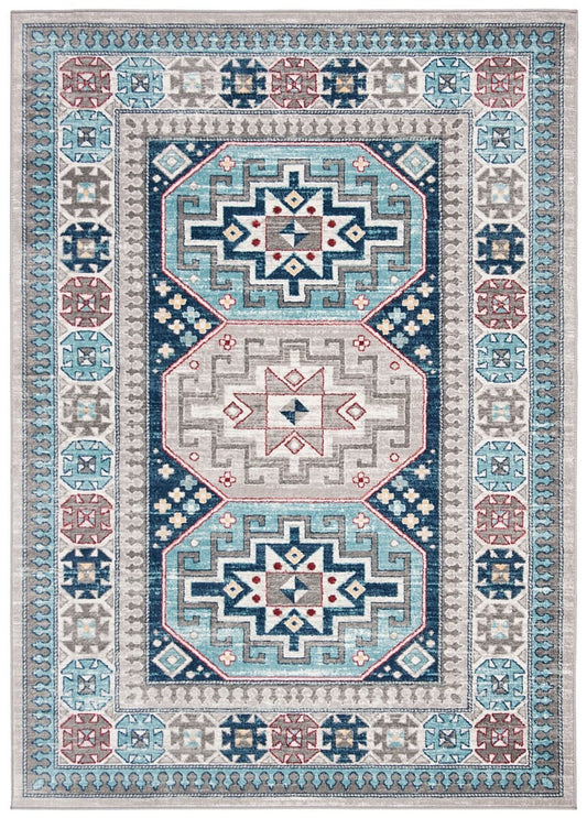 Safavieh Kazak Kzk120G Grey / Blue Area Rug