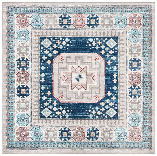 Safavieh Kazak Kzk120G Grey / Blue Rugs.