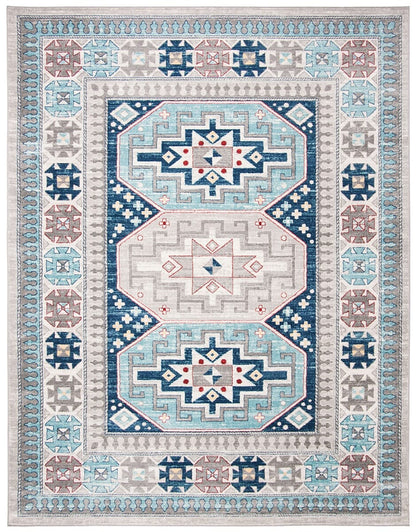 Safavieh Kazak Kzk120G Grey / Blue Area Rug