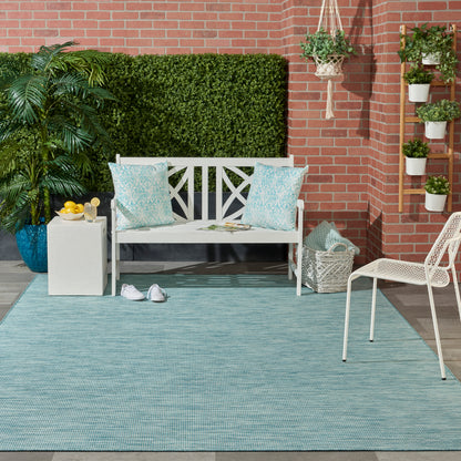 Nourison Positano Pos01 Aqua Area Rug