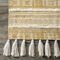 Nuloom Rasmus Greek Frieze Stripes Nra3355A Beige Area Rug