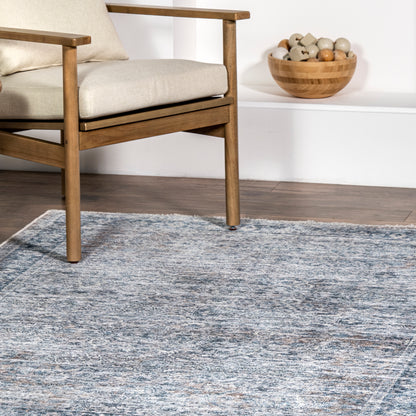 AreaRugs.com Wavaj Nwa1305A Light Blue Area Rug