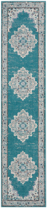 Nourison Passion Psn03 Turquoise Grey Area Rug