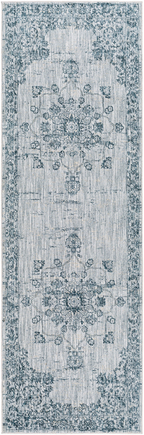 Surya Laila Laa-2302 Navy, Teal, Light Gray, Medium Gray Rugs.