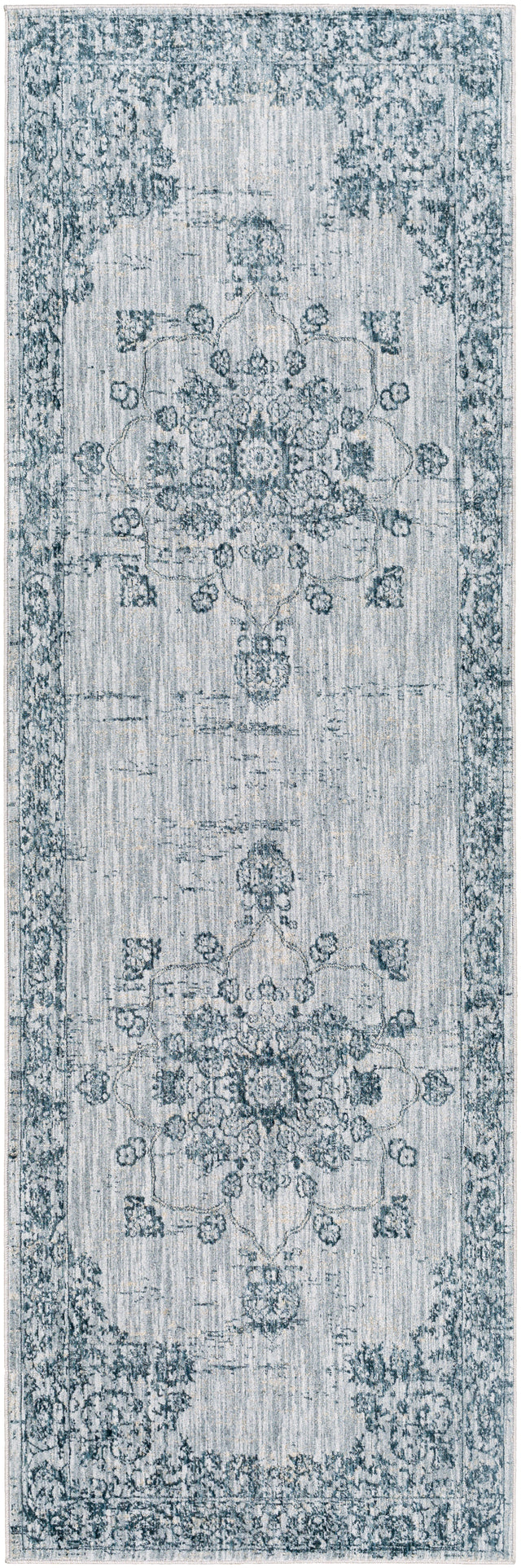 Surya Laila Laa-2302 Navy, Teal, Light Gray, Medium Gray Rugs.