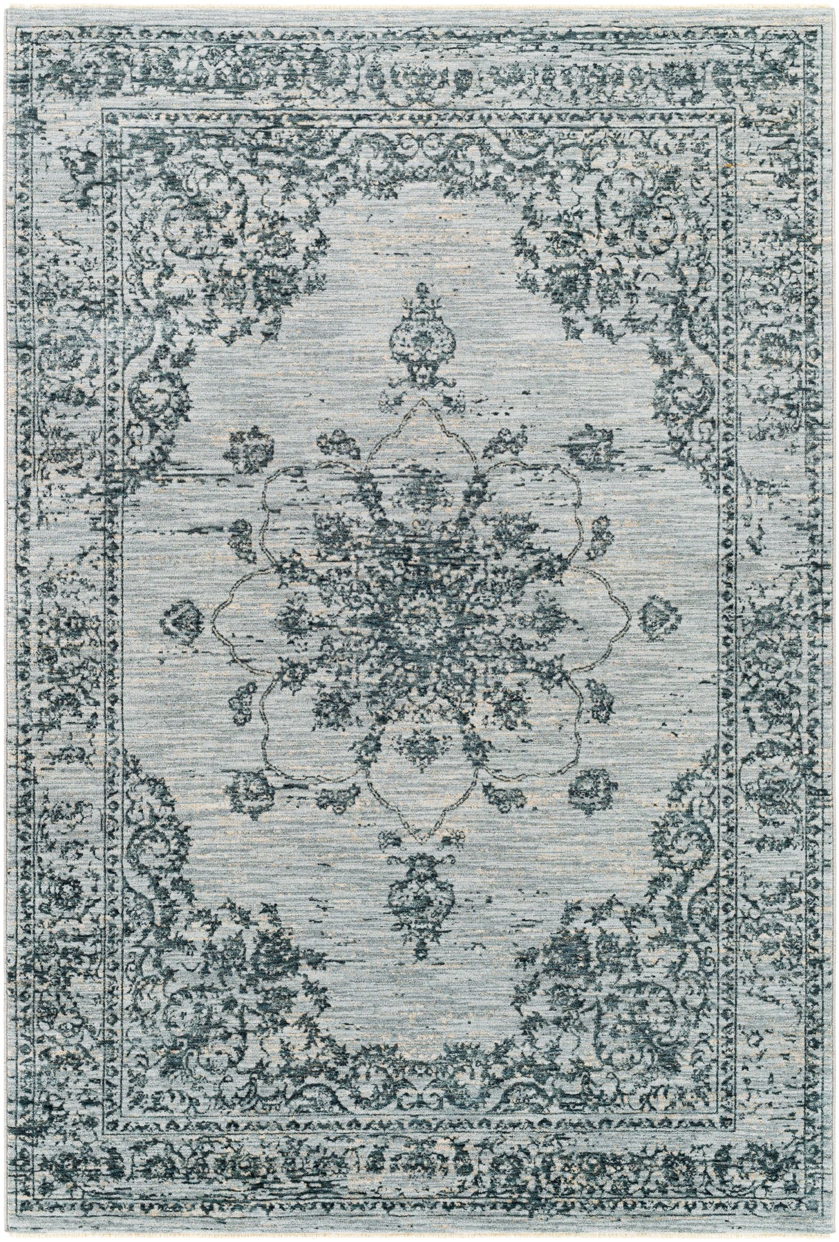 Surya Laila Laa-2302 Navy, Teal, Light Gray, Medium Gray Rugs.