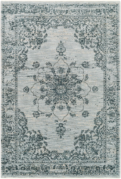 Surya Laila Laa-2302 Navy, Teal, Light Gray, Medium Gray Area Rug