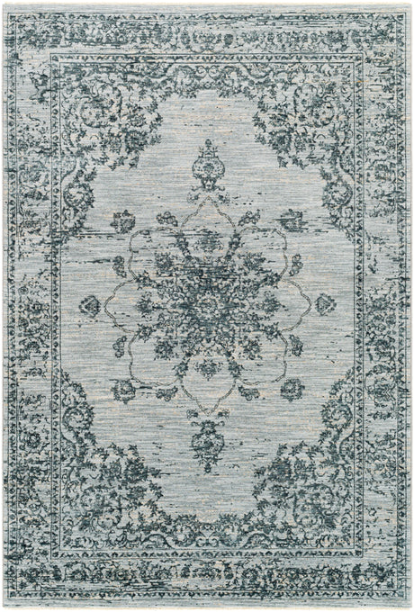 Surya Laila Laa-2302 Navy, Teal, Light Gray, Medium Gray Rugs.
