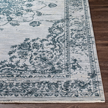 Surya Laila Laa-2302 Navy, Teal, Light Gray, Medium Gray Rugs.