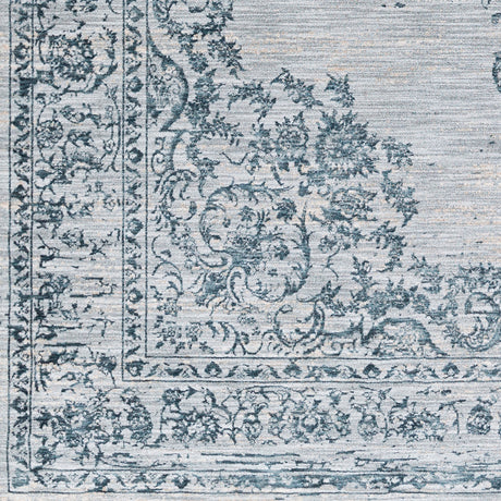 Surya Laila Laa-2302 Navy, Teal, Light Gray, Medium Gray Rugs.