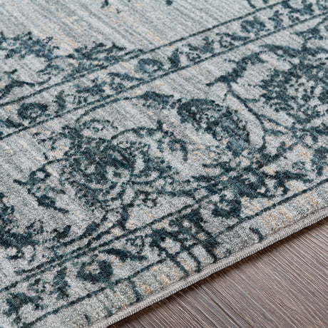 Surya Laila Laa-2302 Navy, Teal, Light Gray, Medium Gray Rugs.