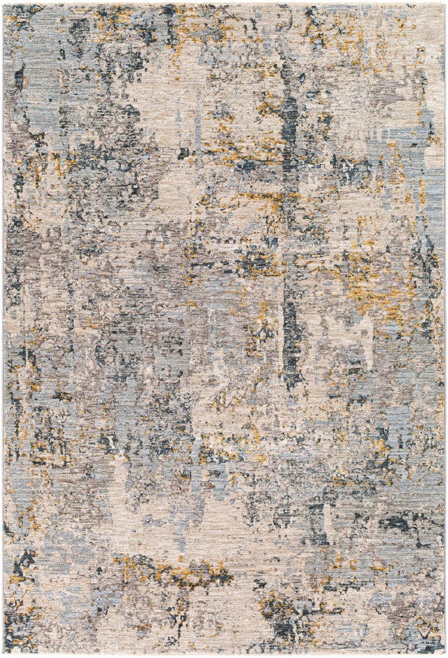 Surya Laila Laa-2303 Light Gray, Navy, Camel, Wheat Rugs.
