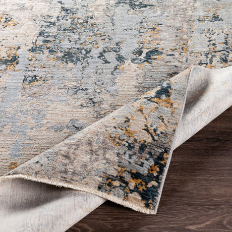 Surya Laila Laa-2303 Light Gray, Navy, Camel, Wheat Rugs.