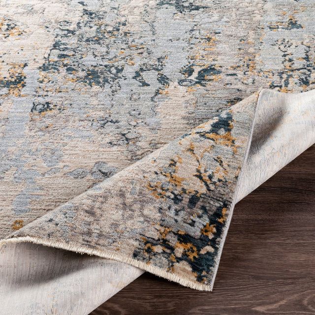 Surya Laila Laa-2303 Light Gray, Navy, Camel, Wheat Rugs.