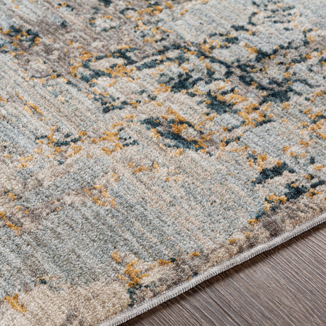 Surya Laila Laa-2303 Light Gray, Navy, Camel, Wheat Rugs.