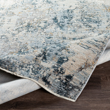 Surya Laila Laa-2305 Light Gray, Navy, Camel, Wheat Rugs.