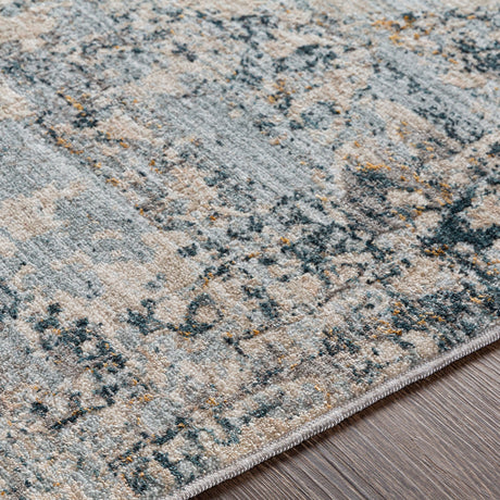 Surya Laila Laa-2305 Light Gray, Navy, Camel, Wheat Rugs.