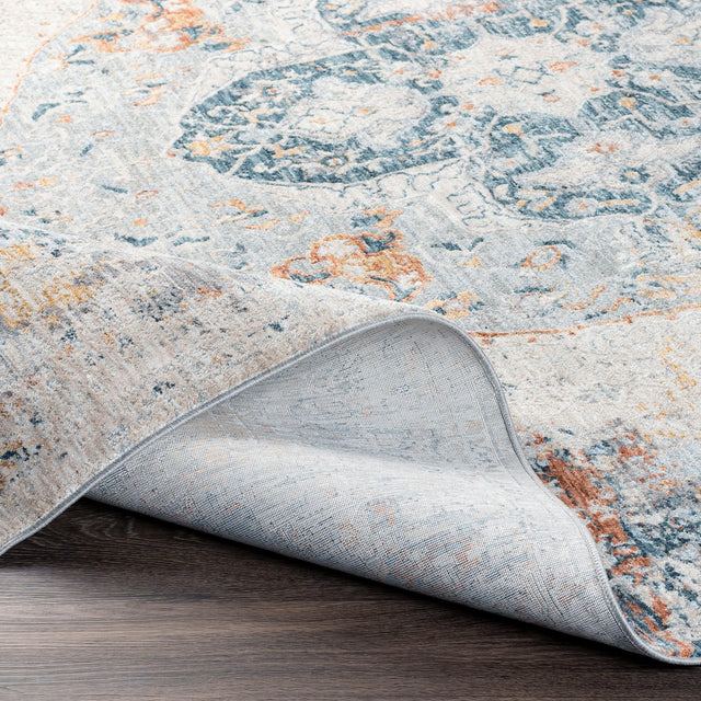 Surya Laila Laa-2306 Burnt Orange, Teal, Sage, Charcoal Rugs.