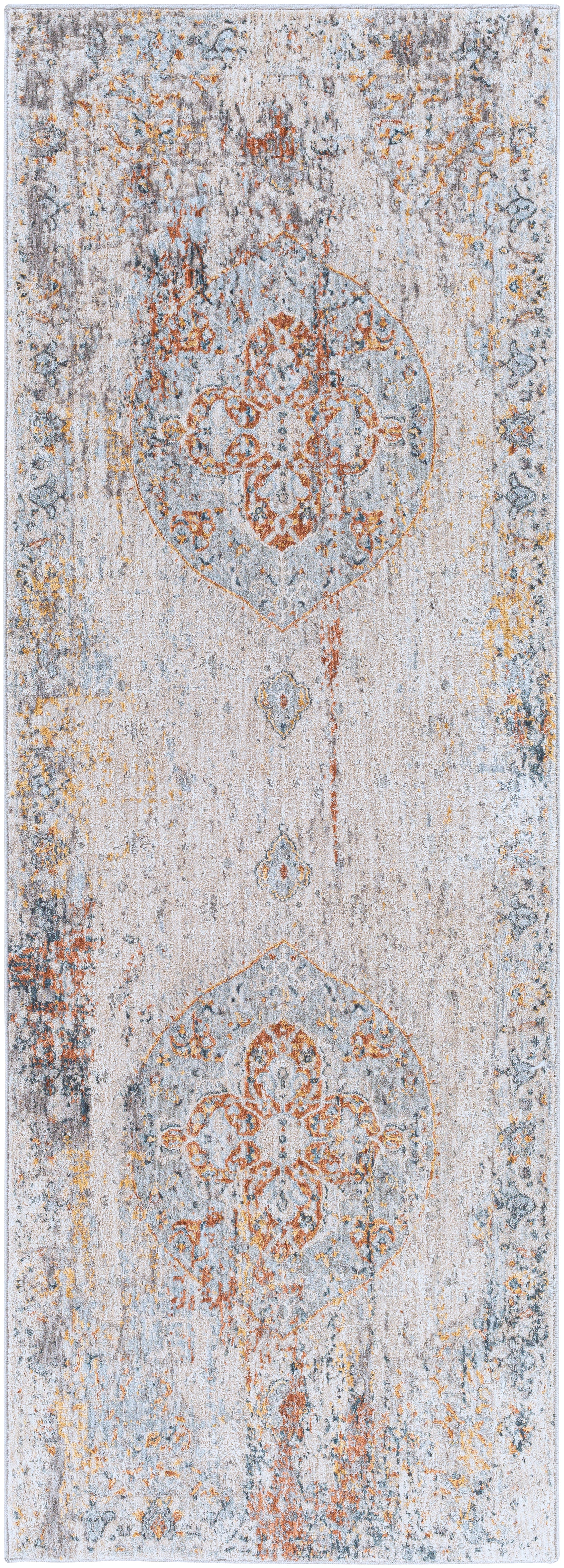 Surya Laila Laa-2307 Burnt Orange, Teal, Sage, Saffron Area Rug