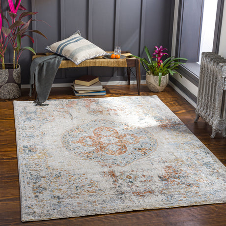 Surya Laila Laa-2307 Burnt Orange, Teal, Sage, Saffron Rugs.