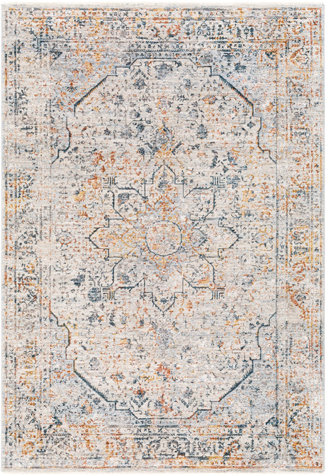 Surya Laila Laa-2310 Teal, Sage, Burnt Orange, Saffron Rugs.