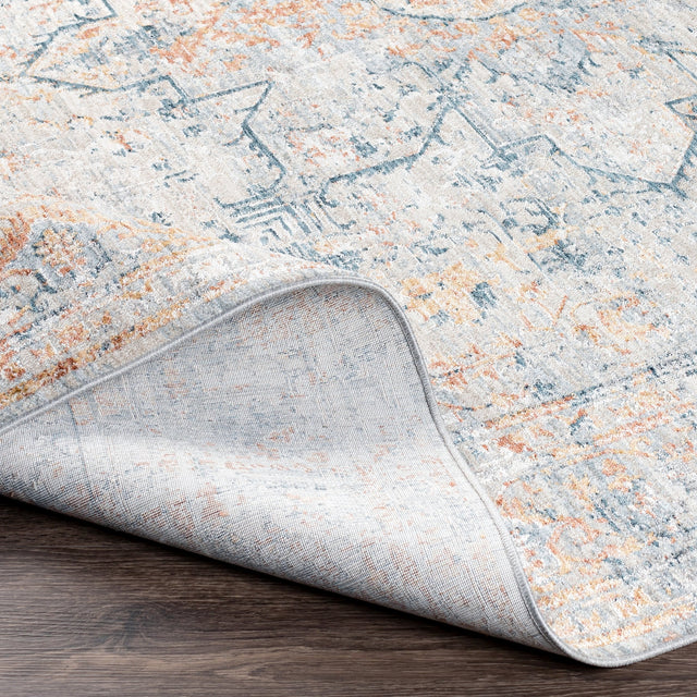 Surya Laila Laa-2310 Teal, Sage, Burnt Orange, Saffron Rugs.
