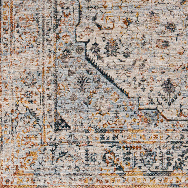 Surya Laila Laa-2310 Teal, Sage, Burnt Orange, Saffron Rugs.